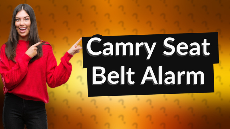 Camry Seat Belt Alarm