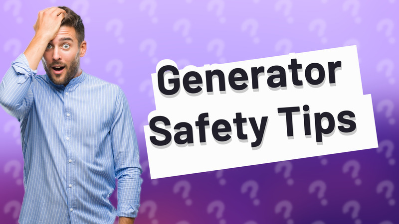 Generator Safety Tips