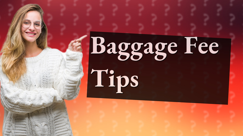Baggage Fee Tips