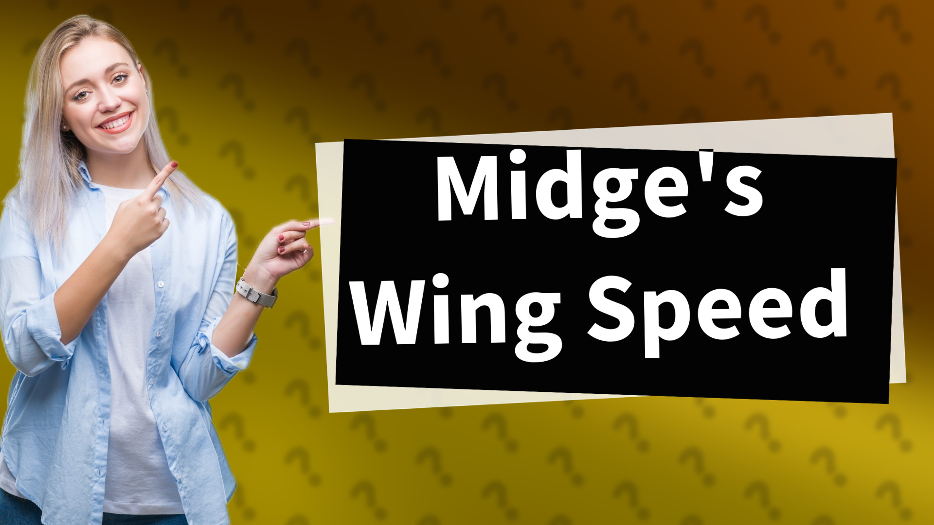 Midge's Wing Speed