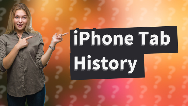 iPhone Tab History