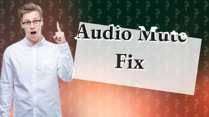 Audio Mute Fix