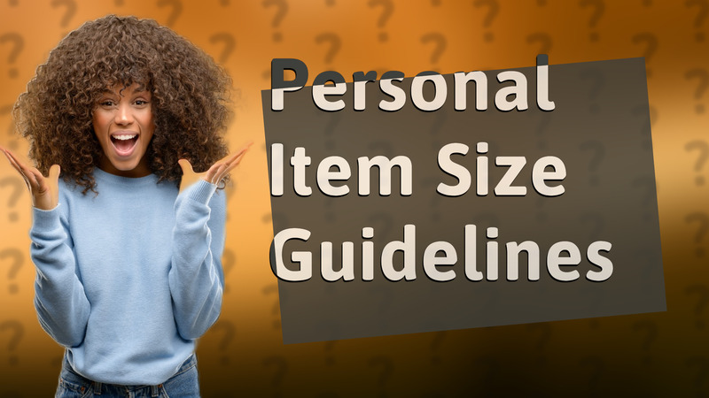 Personal Item Size Guidelines