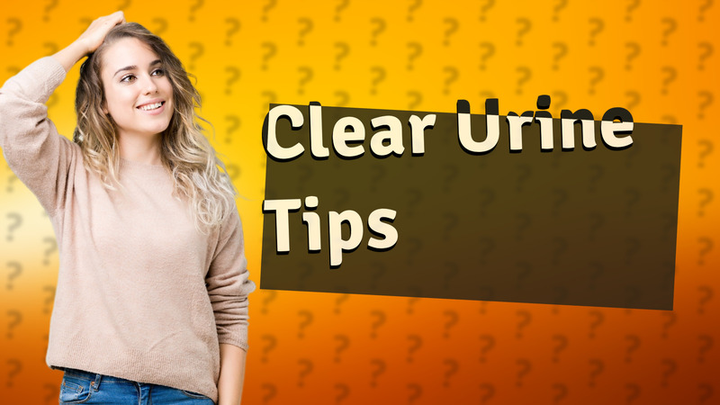 Clear Urine Tips