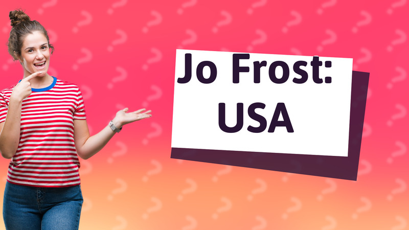 Jo Frost: USA