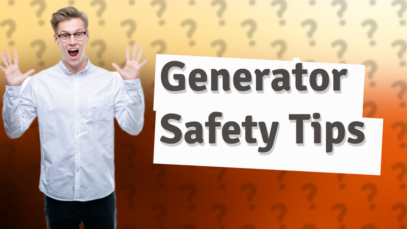 Generator Safety Tips