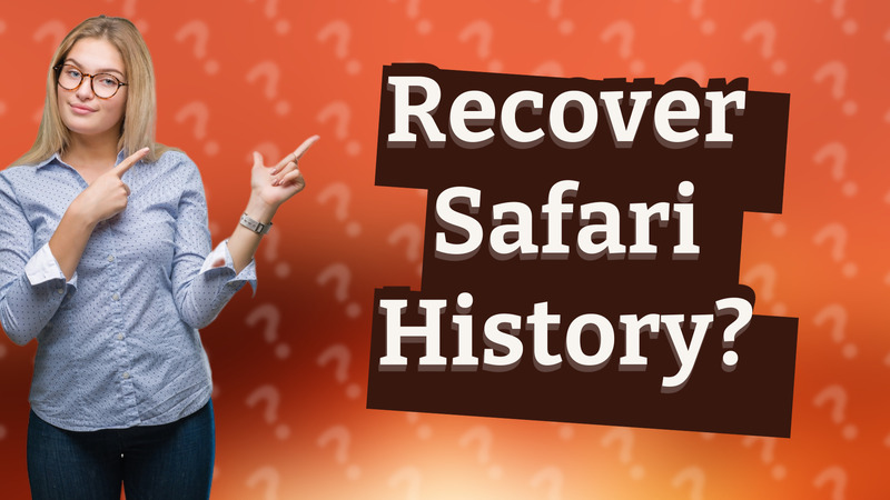 Recover Safari History?