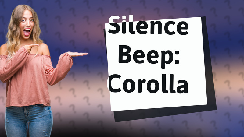 Silence Beep: Corolla
