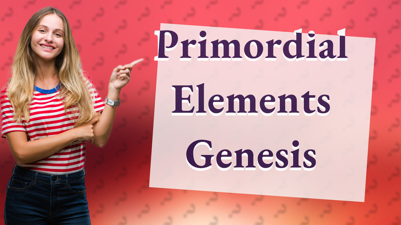 Primordial Elements Genesis