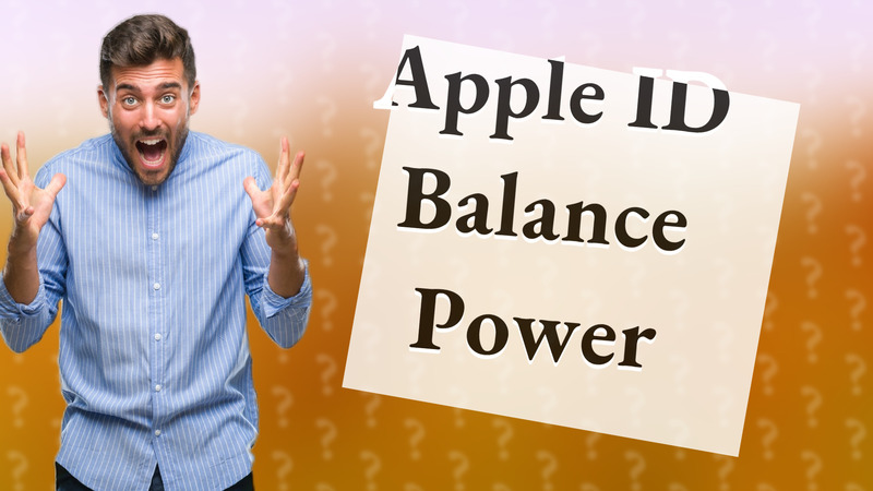 Apple ID Balance Power