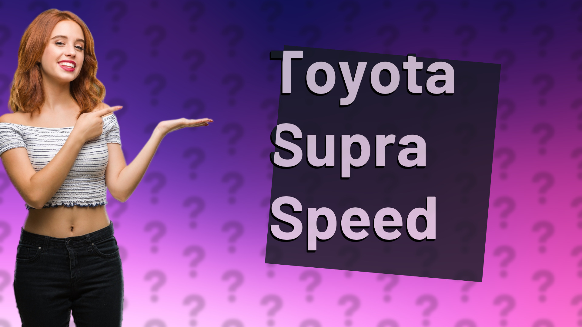 Toyota Supra Speed