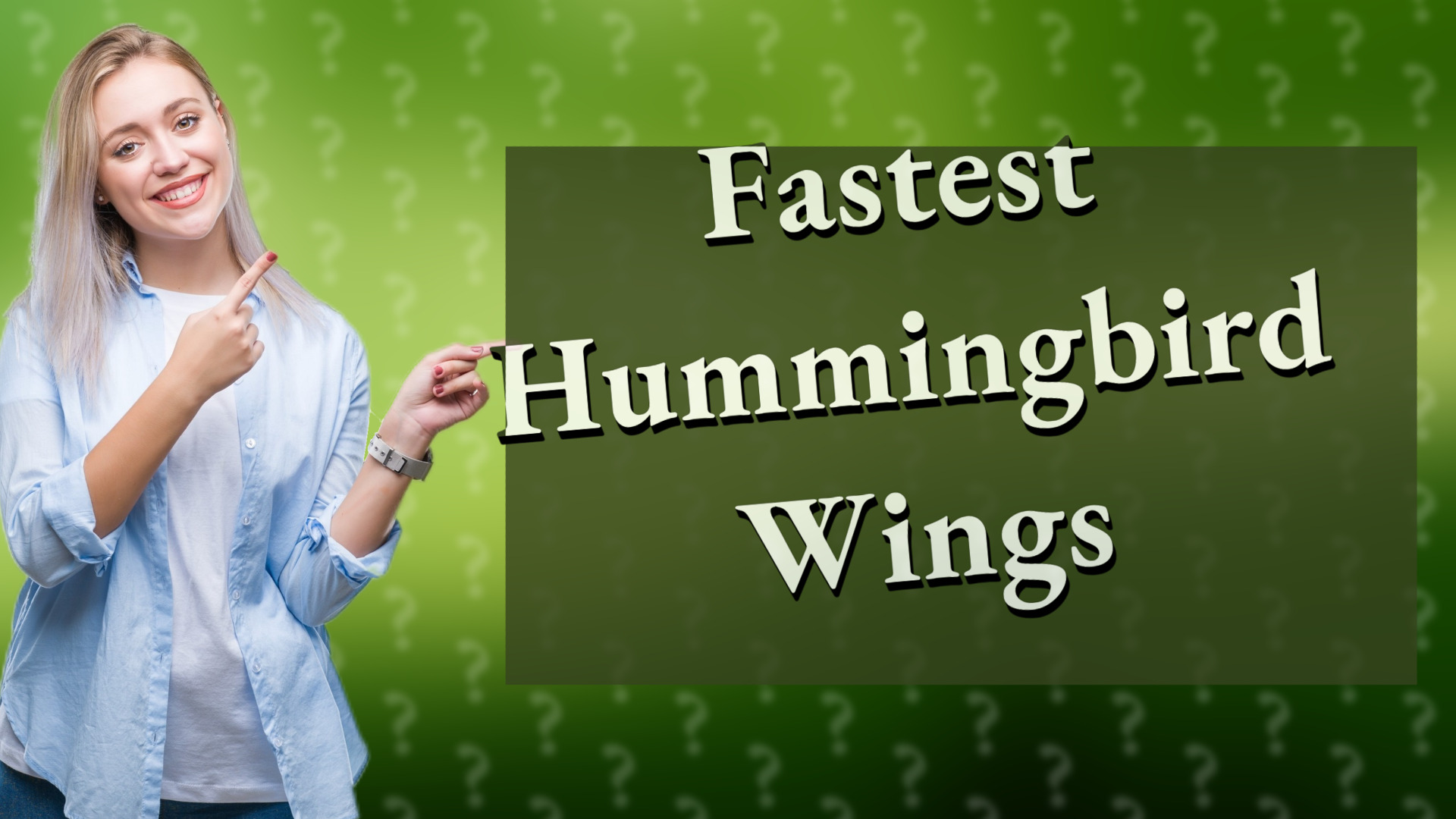 Fastest Hummingbird Wings