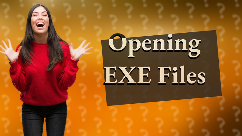 Opening EXE Files