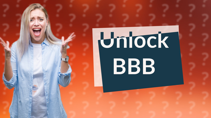 Unlock BBB