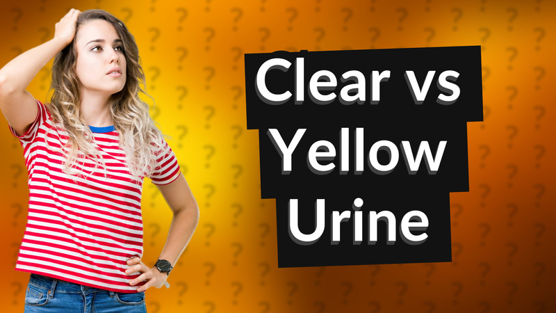 Clear vs Yellow Urine