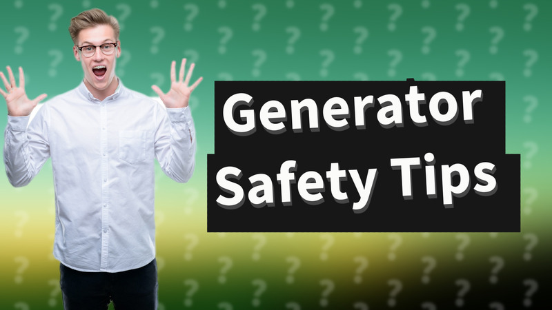 Generator Safety Tips