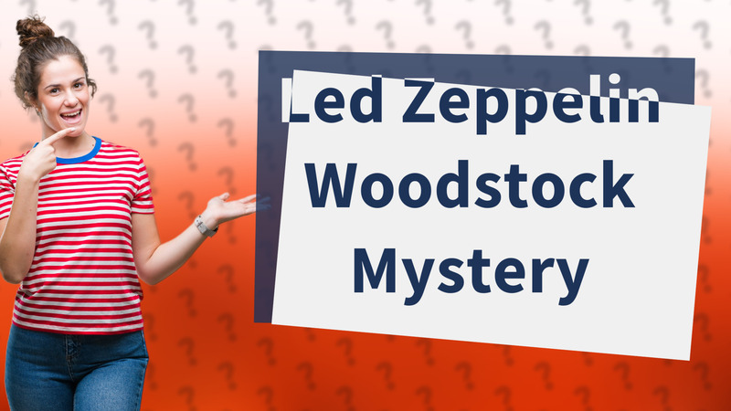 Led Zeppelin Woodstock Mystery