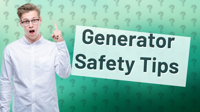 Generator Safety Tips