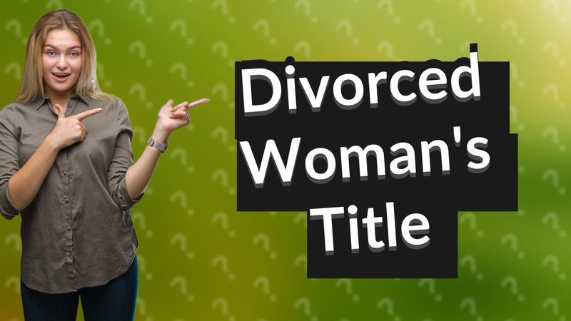 Divorced Woman's Title