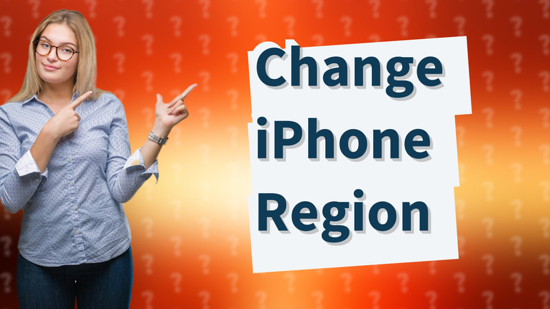 Change iPhone Region