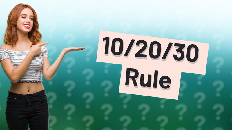 10/20/30 Rule