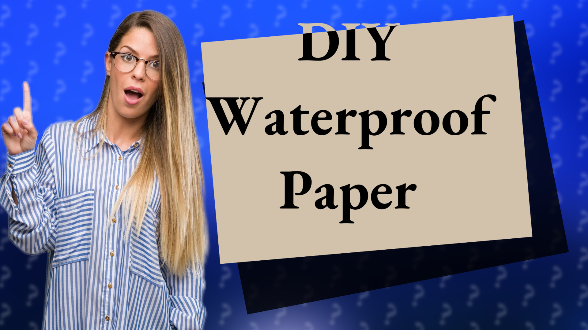 DIY Waterproof Paper