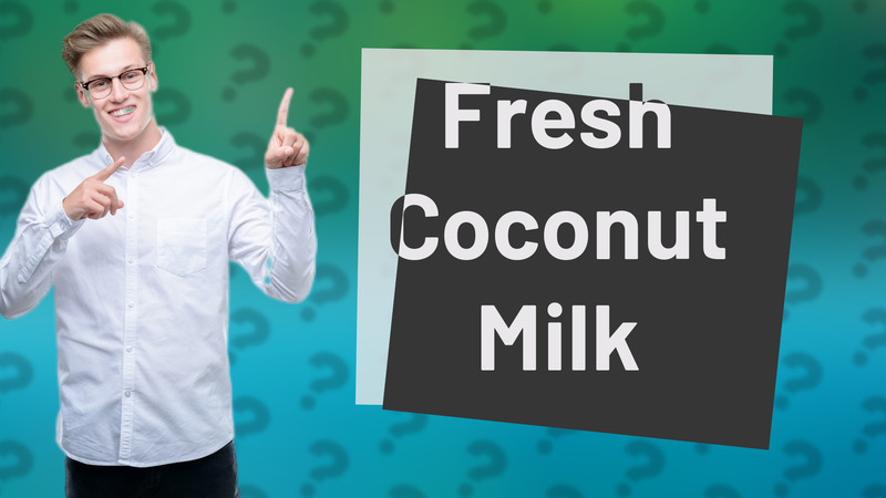 Fresh Coconut Milk