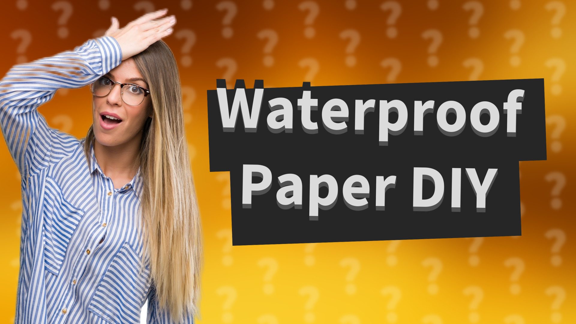 Waterproof Paper DIY
