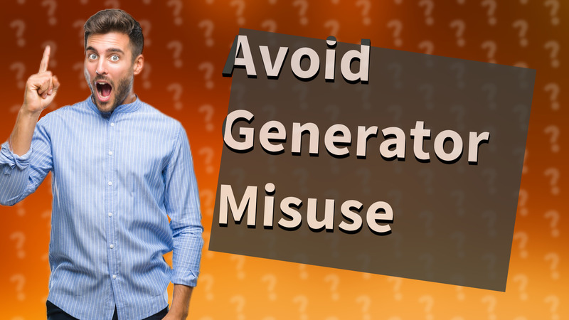 Avoid Generator Misuse
