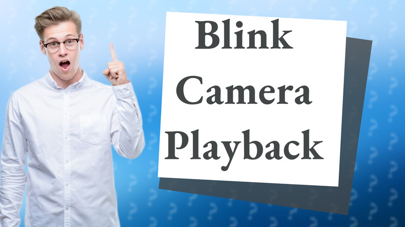 Blink Camera Playback