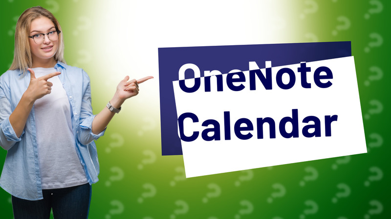 OneNote Calendar