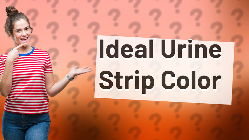 Ideal Urine Strip Color