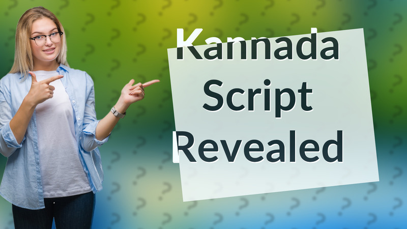 Kannada Script Revealed