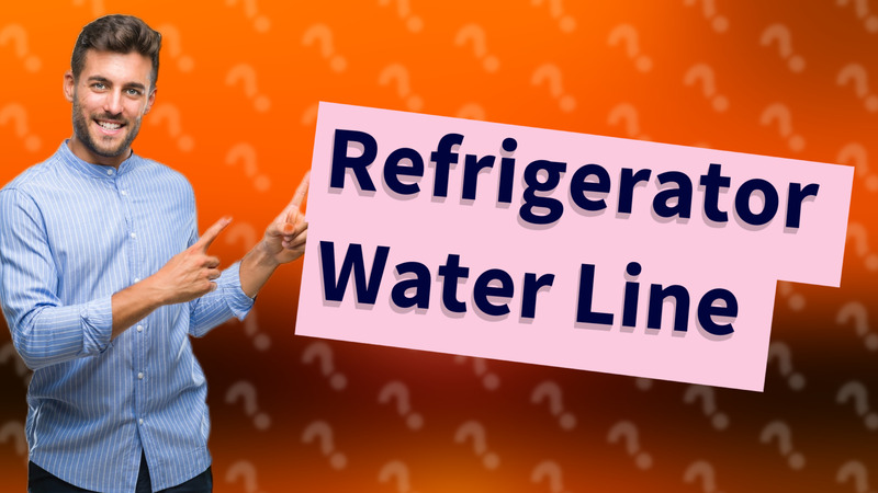 Refrigerator Water Line