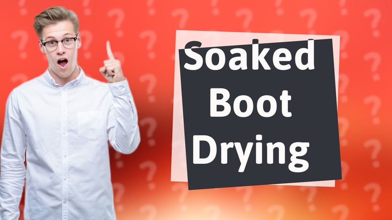 Soaked Boot Drying