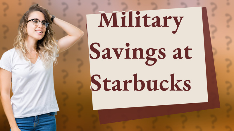 Military Savings at Starbucks