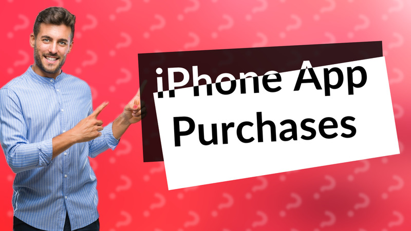 iPhone App Purchases