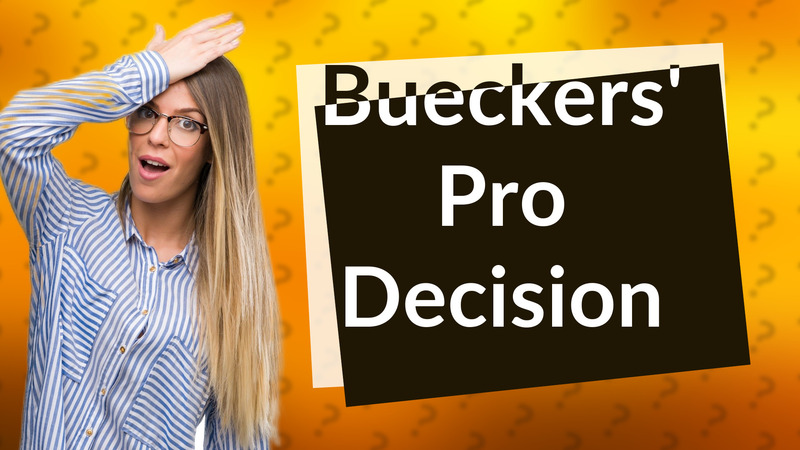 Bueckers' Pro Decision