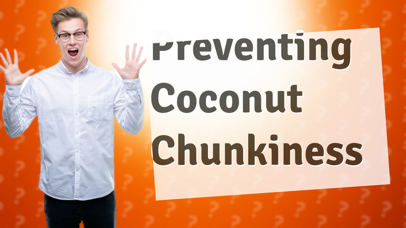 Preventing Coconut Chunkiness