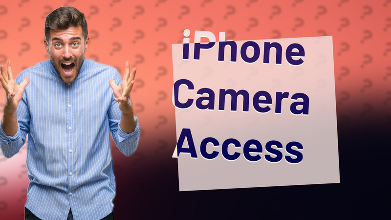 iPhone Camera Access
