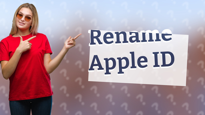 Rename Apple ID
