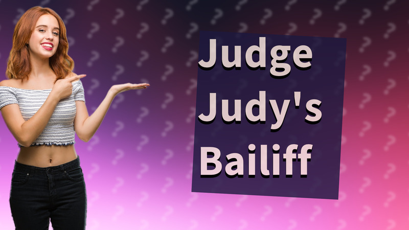 Judge Judy's Bailiff