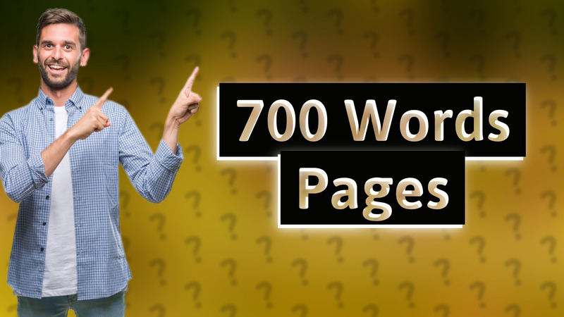 700 Words Pages
