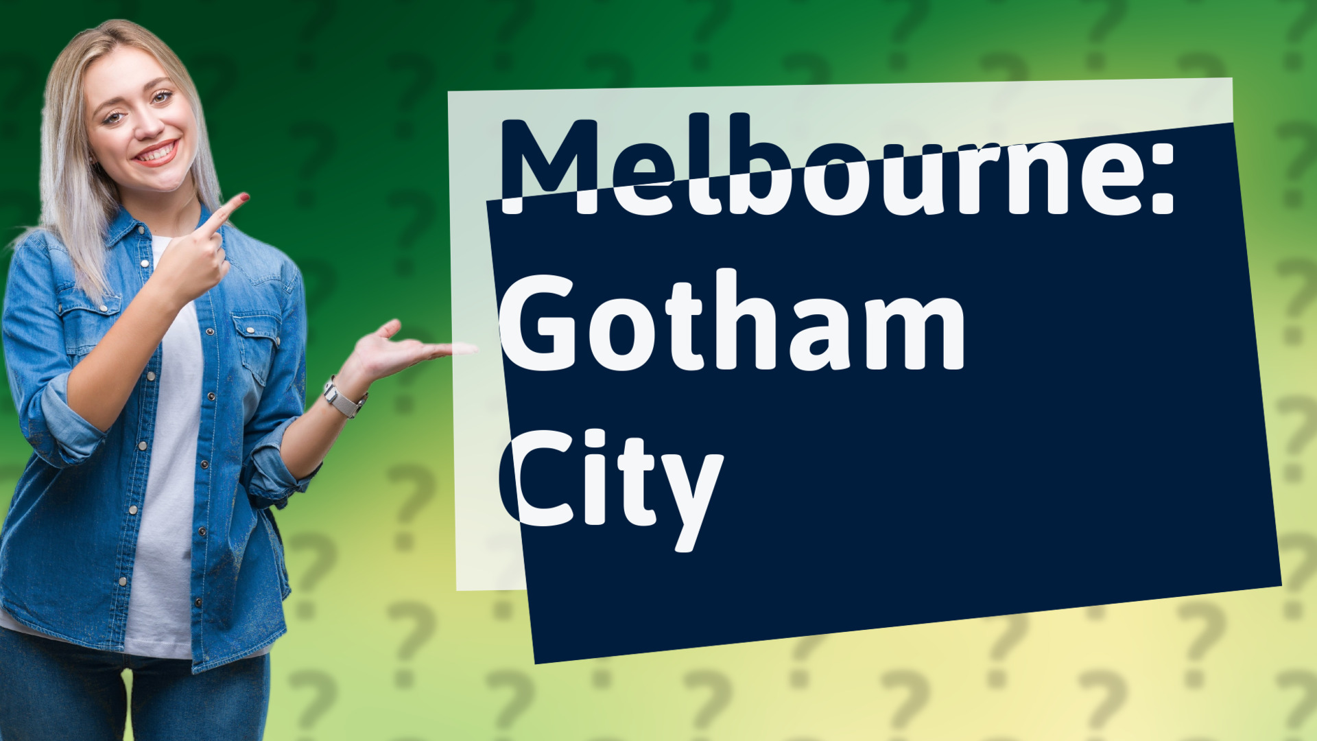Melbourne: Gotham City
