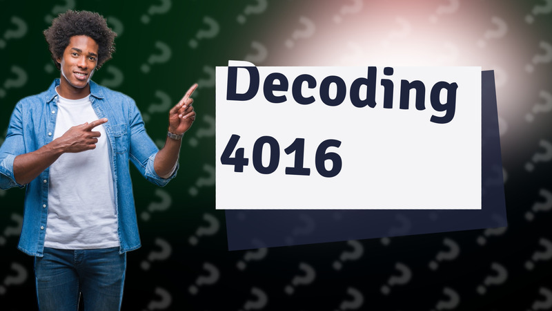 Decoding 4016