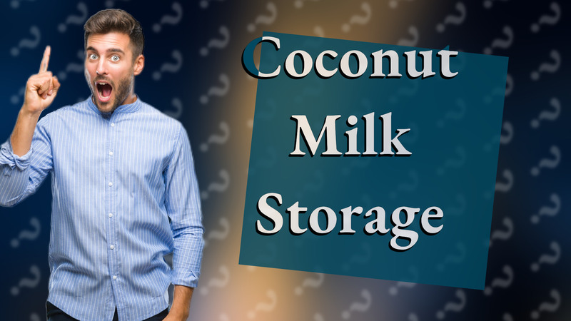 Coconut Milk Storage