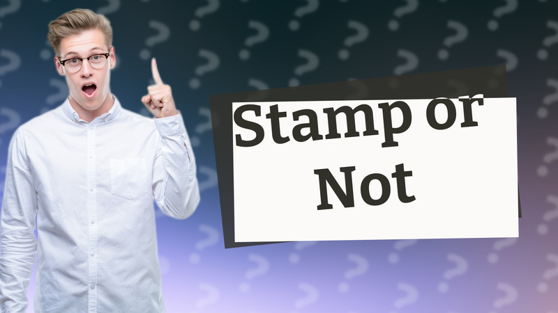 Stamp or Not