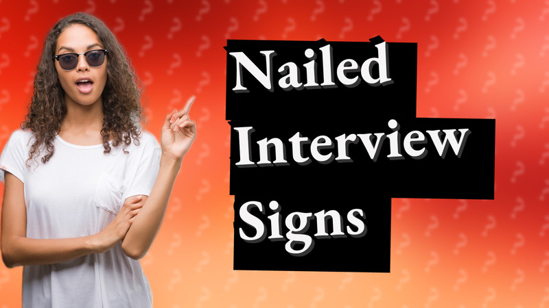 Nailed Interview Signs