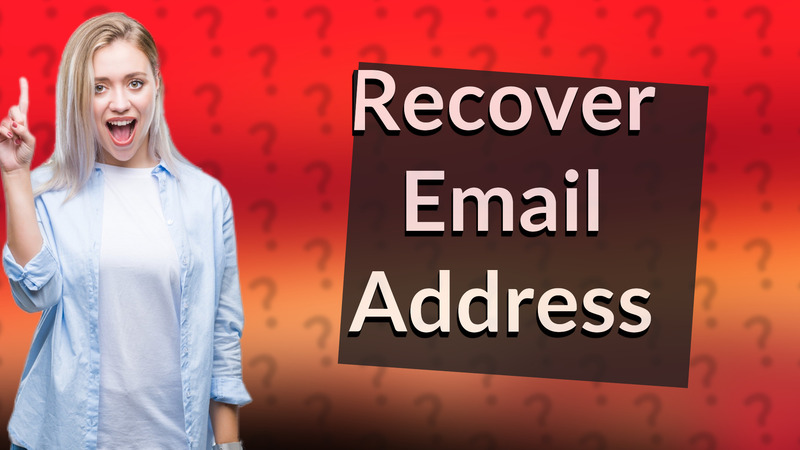 Recover Email Address