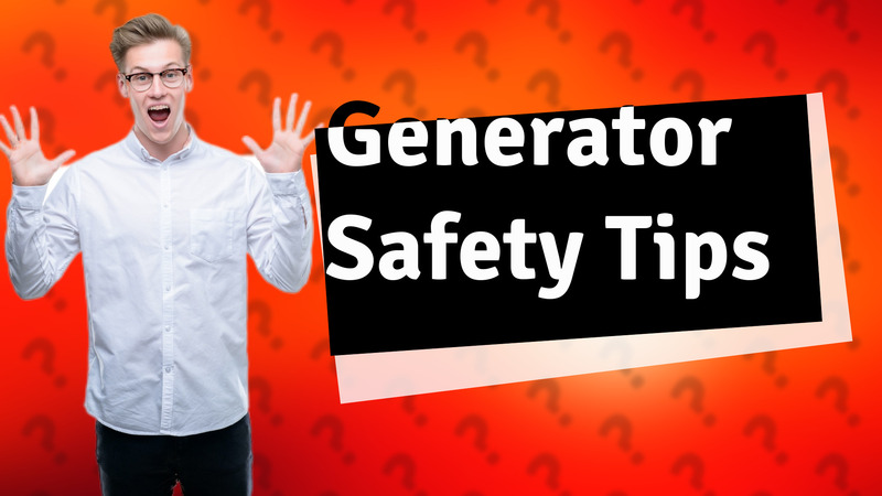 Generator Safety Tips